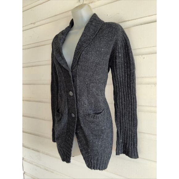Peruvian Connection Wool/Alpaca Blend Long Sleeve Button Cardigan Sweater Size M - Picture 3 of 8